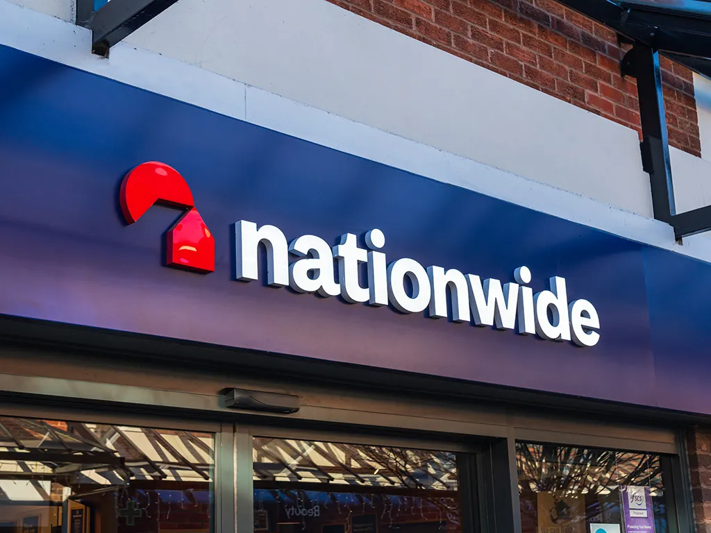 A Nationwide building society sign